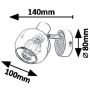 Rabalux Salazar kinkiet 1x40 W przydymiony 5397 zdj.2