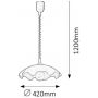 Rabalux lampa wisząca 1x60 W biała 4675 zdj.2