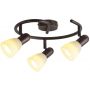 Rabalux Soma lampa podsufitowa 3x40 W brązowa-kremowa 6593 zdj.3