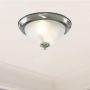 Searchlight American Diner plafon 2x60 W biały-srebrny 4042 zdj.4