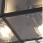 Searchlight Flush lampa podsufitowa 2x60W czarny/szkło przezroczyste 6769-26BK zdj.3