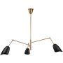 Step Into Design Ragno lampa wisząca 3x40 W czarna-złota ST-8625P black zdj.1