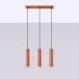 Sollux Lighting Lagos lampa wisząca 3x10 W czerwona SL.1491 zdj.4