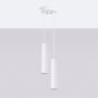 Sollux Lighting Lagos lampa wisząca 2x10 W biała SL.1868 zdj.3