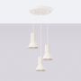 Sollux Lighting Estria lampa wisząca 3x10 W biała SL.1871 zdj.3