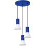 Sollux Lighting Estria lampa wisząca 3x10 W biała/niebieska SL.1875 zdj.1