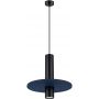 Sollux Lighting Pelta lampa wisząca 1x10 W czarna/niebieska SL.1884 zdj.1
