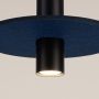 Sollux Lighting Pelta lampa wisząca 1x10 W czarna/niebieska SL.1884 zdj.5
