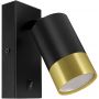 Strühm Puzon kinkiet 1x35 W czarny/złoty 04286 zdj.1