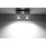 Sollux Lighting Quad 2 lampa podsufitowa 2x40W szara SL.0064 zdj.3