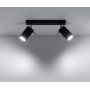 Sollux Lighting Ring lampa podsufitowa 2x40W czarna SL.0092 zdj.3
