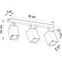 Sollux Lighting Merida lampa podsufitowa 3x40W biała SL.0097 zdj.2