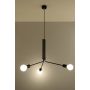 Sollux Lighting Duomo 3D lampa wisząca 3x60W czarna SL.0303 zdj.6