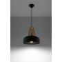 Sollux Lighting Casco lampa wisząca 1x60W czarny/drewno naturalne SL.0390 zdj.4