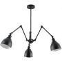 Sollux Lighting Stark Klosz 3 lampa podsufitowa 3x60W czarna SL.0614 zdj.1