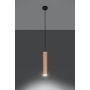 Sollux Lighting Lino lampa wisząca 1x40W czarny/drewno SL.0636 zdj.6