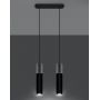Sollux Lighting Borgio lampa wisząca 2x40W czarny/szary SL.0651 zdj.4