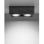 Sollux Lighting Quatro lampa podsufitowa  2x40W szary SL.0884 zdj.3