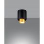 Sollux Lighting Nesi lampa podsufitowa 1x40W czarna/złota SL.0982 zdj.5