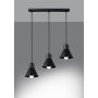 Sollux Lighting Taleja 3 lampa wisząca 3x60W czarna SL.0986 zdj.4