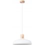 Sollux Lighting Indy lampa wisząca 1x15 W biała-drewno SL.1323 zdj.1