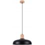 Sollux Lighting Indy lampa wisząca 1x15 W czarna-drewno SL.1324 zdj.1