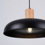 Sollux Lighting Indy lampa wisząca 1x15 W czarna-drewno SL.1324 zdj.9