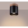 Sollux Lighting Rif lampa podsufitowa 1x10 W czarna-drewno SL.1349 zdj.10