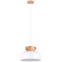 Sollux Lighting Marion lampa wisząca 1x15 W biała-drewno SL.1350 zdj.1
