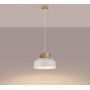 Sollux Lighting Marion lampa wisząca 1x15 W biała-drewno SL.1350 zdj.12