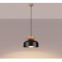 Sollux Lighting Marion lampa wisząca 1x15 W czarna-drewno SL.1351 zdj.12