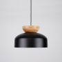 Sollux Lighting Marion lampa wisząca 1x15 W czarna-drewno SL.1351 zdj.7