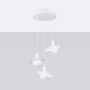 Sollux Lighting Hyperion lampa wisząca 3x8 W biała SL.1357 zdj.3