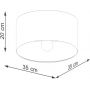 Sollux Lighting Telesto lampa podsufitowa 1x15 W biała- jasny brąz SL.1393 zdj.2