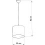 Sollux Lighting Piłka lampa wisząca 1x15 W biała-czarna-zielona SL.1428 zdj.2