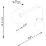 Sollux Lighting Norah kinkiet 1x15 W czarny SL.1449 zdj.2