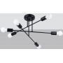 Sollux Lighting Norah lampa podsufitowa 6x15 W czarna SL.1453 zdj.3