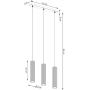 Sollux Lighting Karbon lampa wisząca 3x10 W złota SL.1556 zdj.2