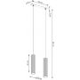 Sollux Lighting Karbon lampa wisząca 2x10 W czarna SL.1574 zdj.2