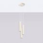 Sollux Lighting Karbon lampa wisząca 3x10 W beżowa SL.1595 zdj.5