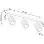 Sollux Lighting Karbon lampa podsufitowa 3x10 W beżowa SL.1600 zdj.2