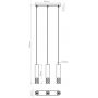 Sollux Lighting Liro lampa wisząca 3x10 W biała SL.1693 zdj.2