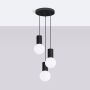 Sollux Lighting Halo lampa wisząca 3x8 W biała-czarna SL.1715 zdj.3