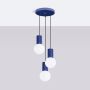 Sollux Lighting Halo lampa wisząca 3x8 W biała-ultramaryna SL.1740 zdj.3