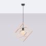 Sollux Lighting Caro lampa wisząca 1x15 W czarna-naturalne drewno SL.1757 zdj.3