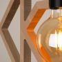 Sollux Lighting Caro lampa wisząca 1x15 W czarna-naturalne drewno SL.1757 zdj.6