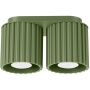 Sollux Lighting Aura lampa podsufitowa 2x10 W zielona oliwkowa SL.1795 zdj.1