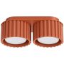 Sollux Lighting Aura lampa podsufitowa 2x10 W ochra czerwona SL.1803 zdj.1
