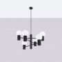 Sollux Lighting Halo lampa wisząca 6x8 W czarna SL.1830 zdj.7