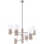 Sollux Lighting Halo lampa wisząca 6x8 W taupe SL.1836 zdj.1
